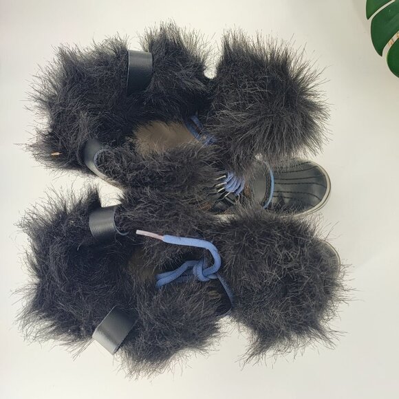 Sorel Women's Tofino II Black Leather Snow Boots NL2034-248 Size 6 - Picture 4 of 8